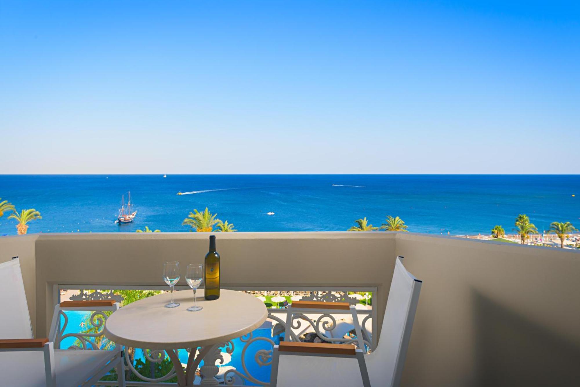 Rodos Palladium Leisure & Wellness Kallithea  Exterior photo View from the balcony of a hotel room